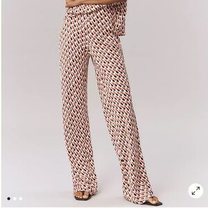 Anthropologie The Tilda Pants: Printed Lipstick Edition Size X-Small